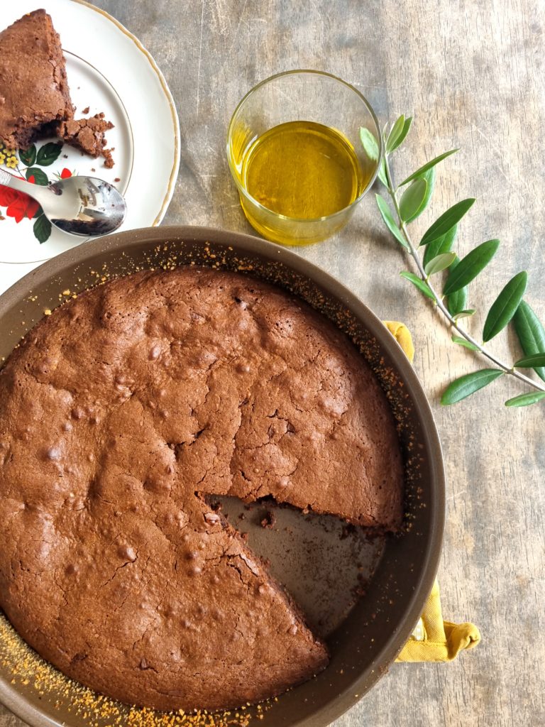 gateau au chocolat et huile d'olive