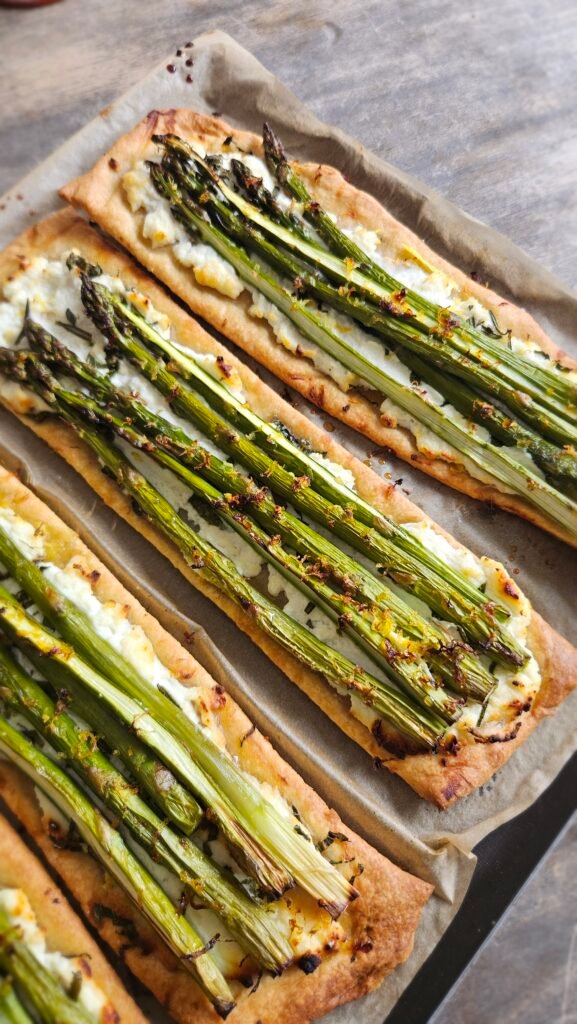 Croustillants d'asperges vertes